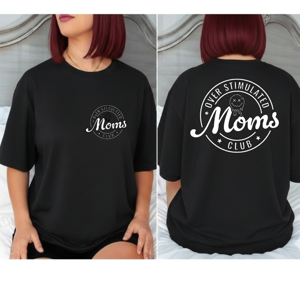 Mom shirt Overstimulated Moms Club Retro cute popular trendy